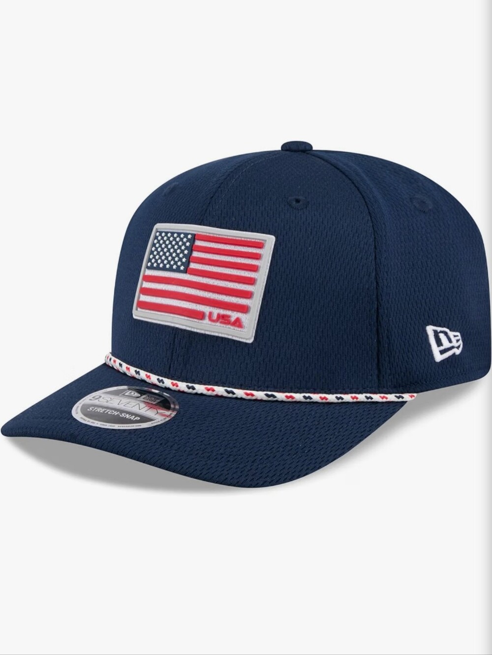 New Era Ryder Cup Team USA Flag 9Seventy Stretch Snap Golf Hat